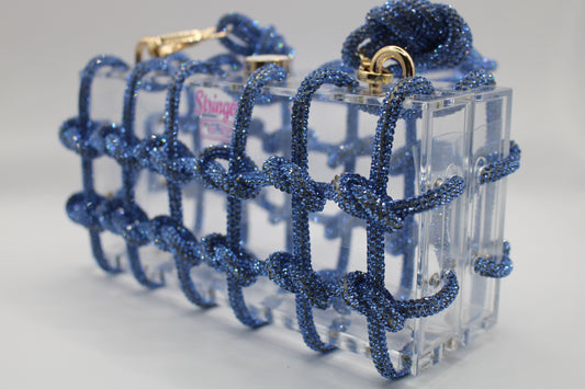 Crystal Blue Handbag